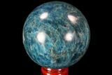 Bright Blue Apatite Sphere - Madagascar #90204-1